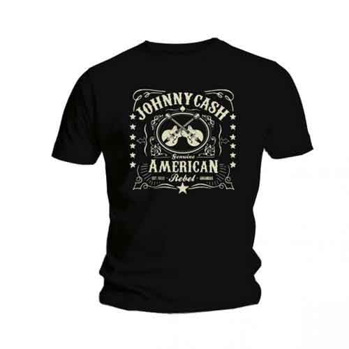 Johnny Cash: American Rebel 1 T-shirt – officielt merchandise