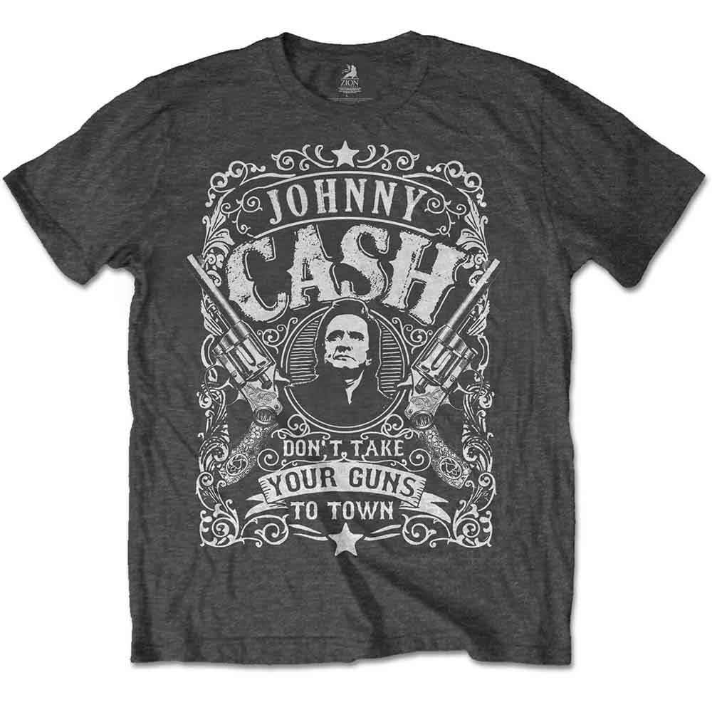 Johnny Cash: Don't take your guns to town T-shirt – officielt merchandise