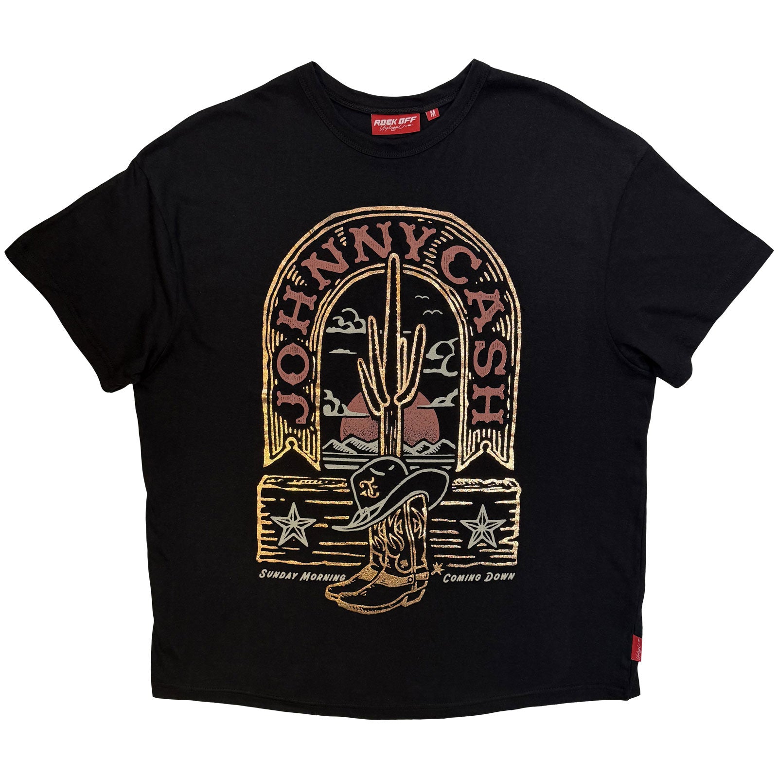 Johnny Cash: Sunday Morning T-shirt – officielt merchandise