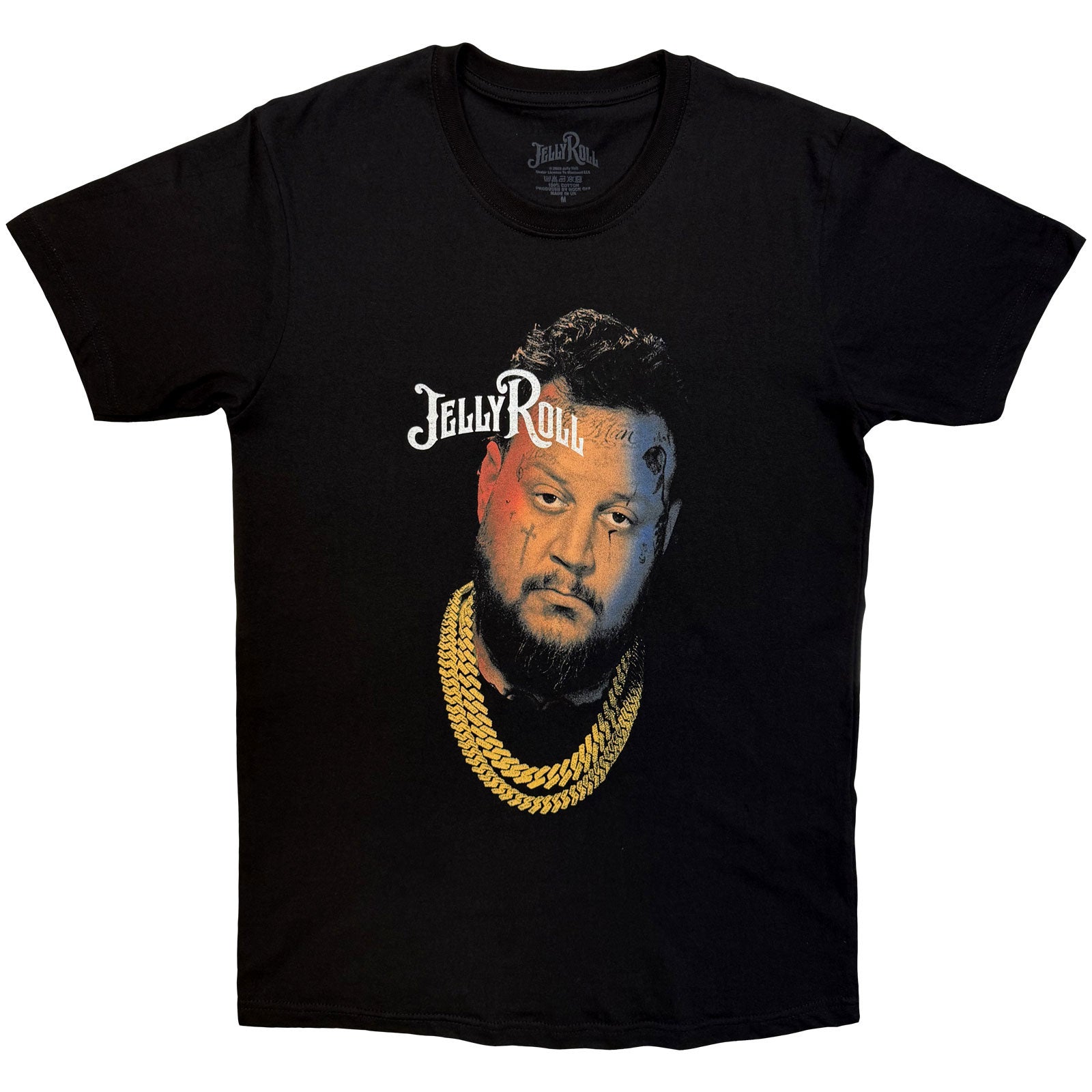 Jelly Roll: Gold Chain Photo T-shirt – officielt merchandise