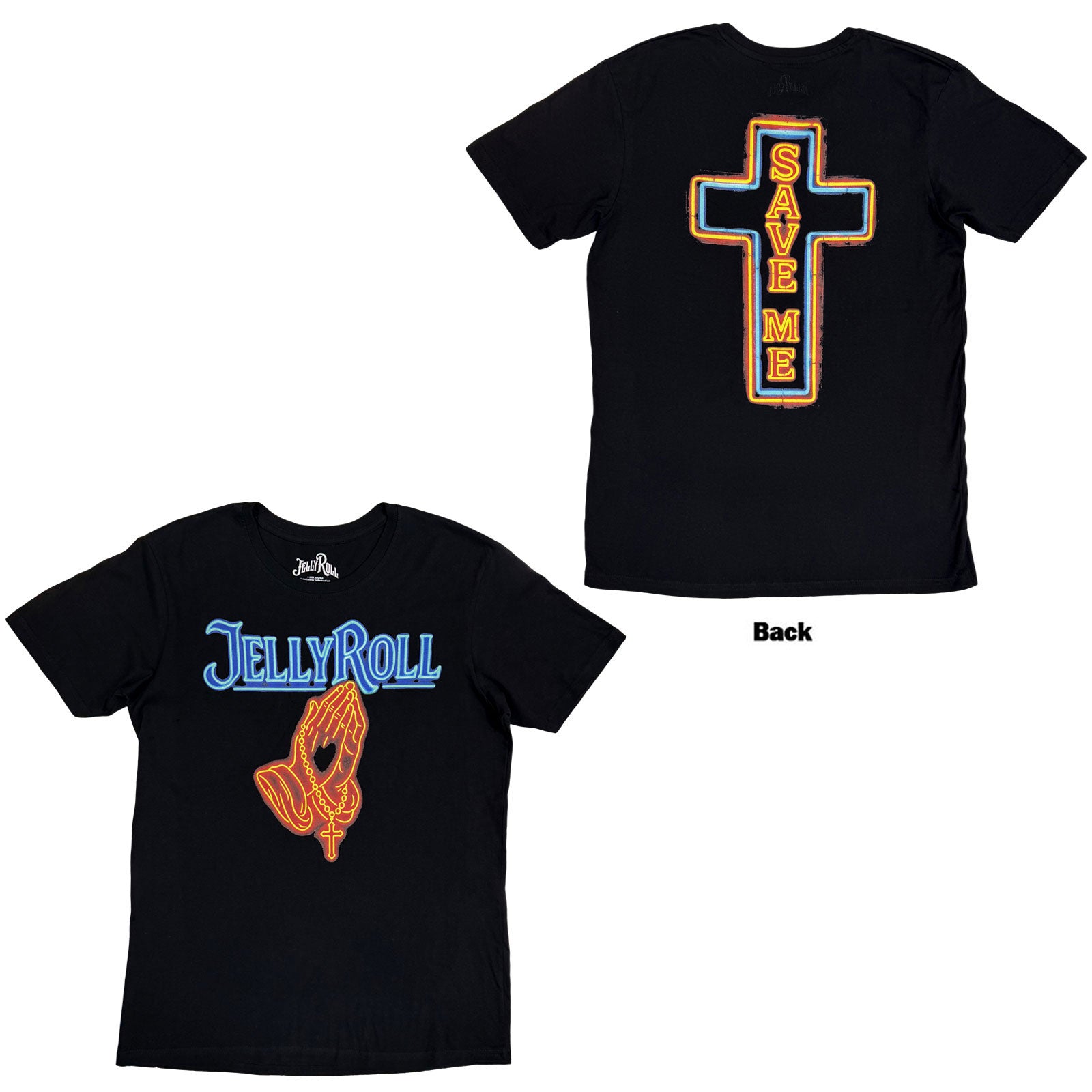 Jelly Roll: Save Me Neon T-Shirt (Back Print)