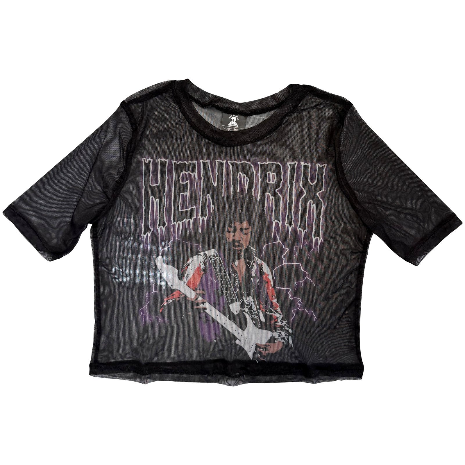 Jimi Hendrix: Lightning T-shirt – officielt merchandise