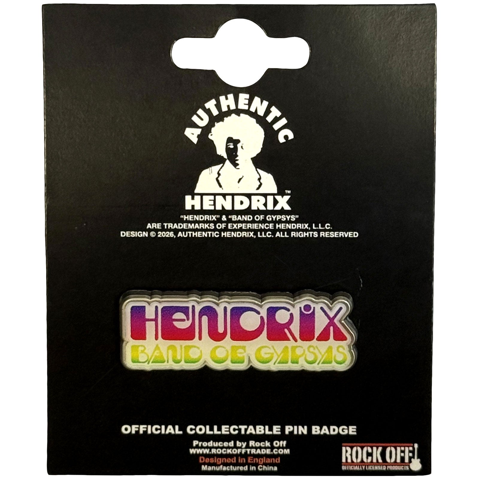 Jimi Hendrix: Band Of Gypsys Pin badge – officielt merchandise