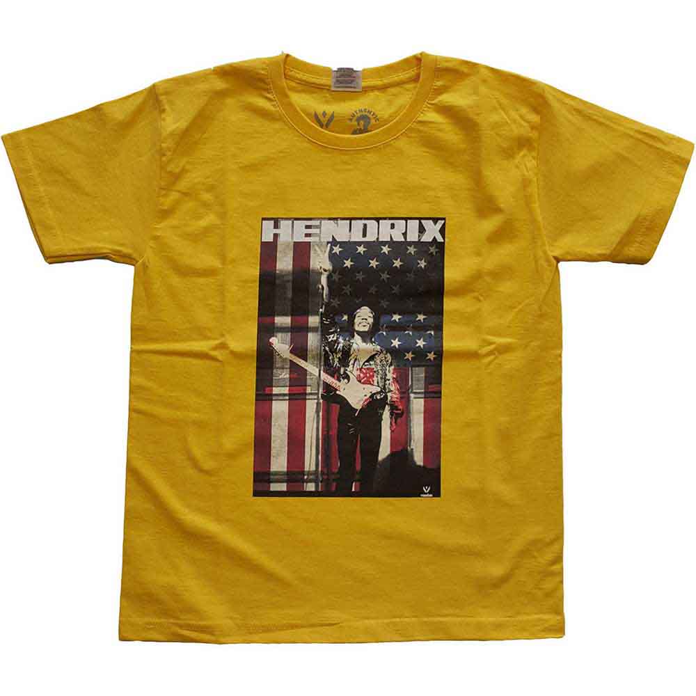 Jimi Hendrix: Peace Flag T-shirt – officielt merchandise