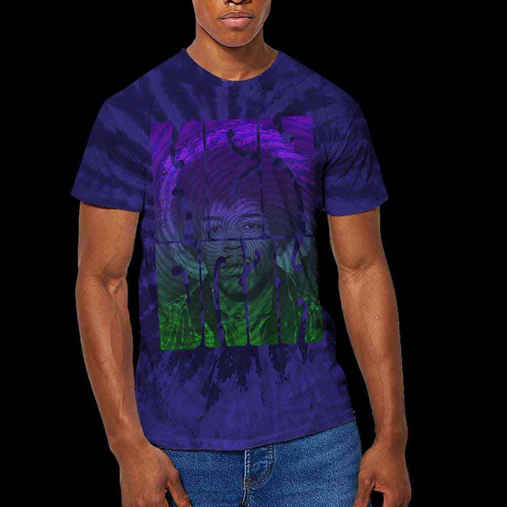Jimi Hendrix: Swirly Text (Wash Collection) T-shirt – officielt merchandise