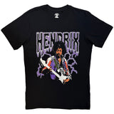 Jimi Hendrix: Lightning T-shirt – officielt merchandise