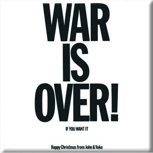 John Lennon: War is Over Magnet – officielt merchandise