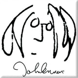 John Lennon: Self Portrait Black On White Magnet – officielt merchandise