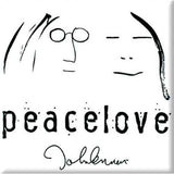 John Lennon: Peacelove Black On White Magnet – officielt merchandise
