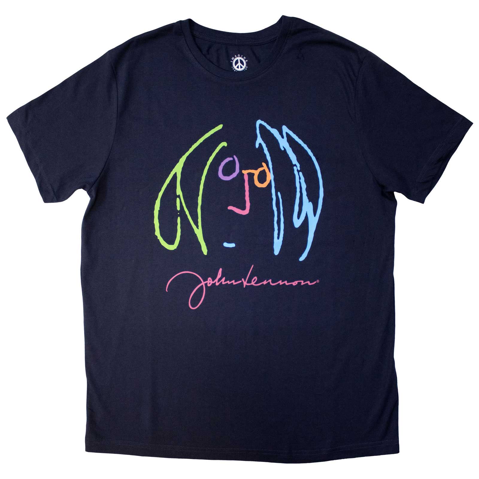 John Lennon: Self Portrait Full Colour T-shirt – officielt merchandise