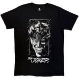 DC Comics: Joker Black & White Grin T-shirt – officielt merchandise