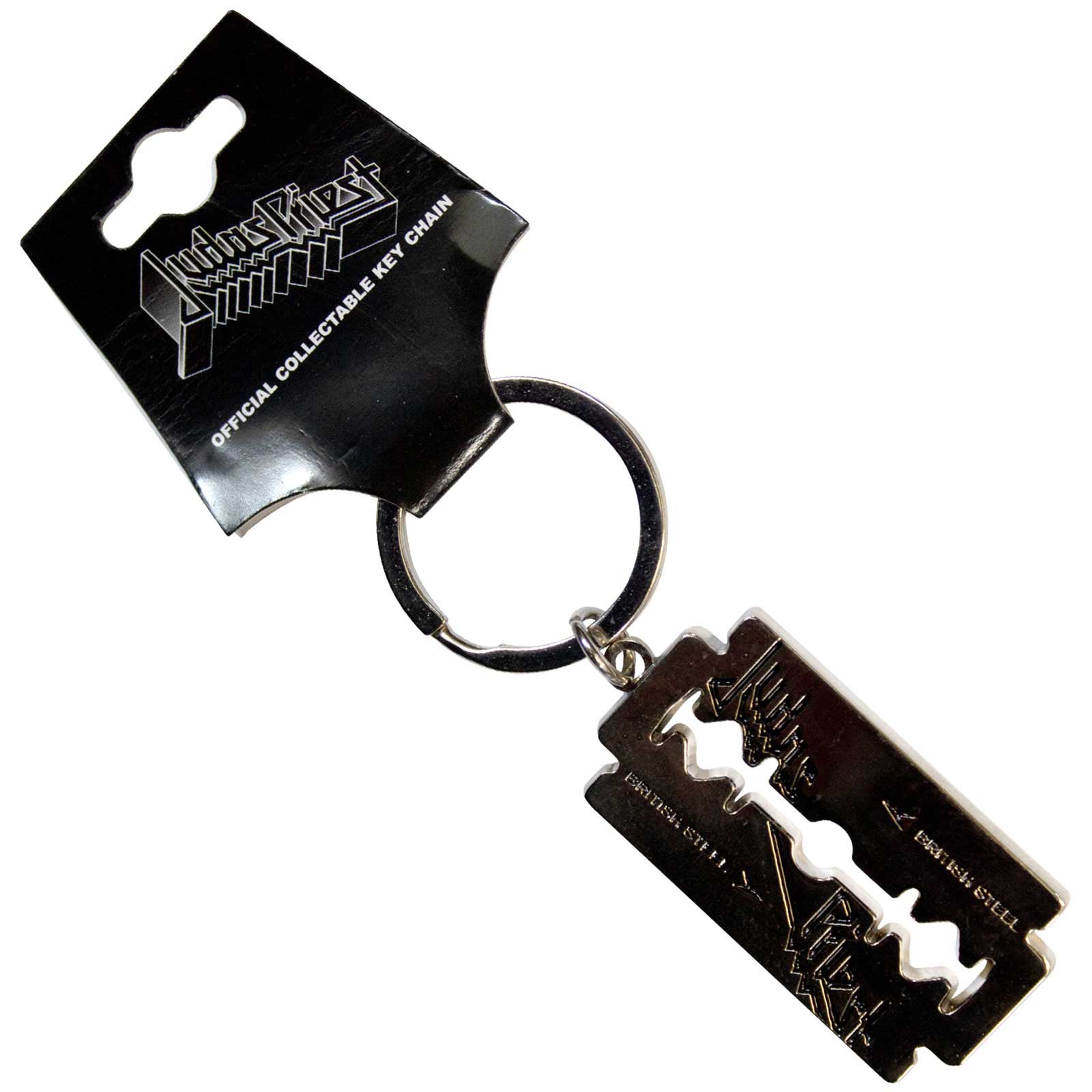 Judas Priest: British Steel Razor Blade Keychain
