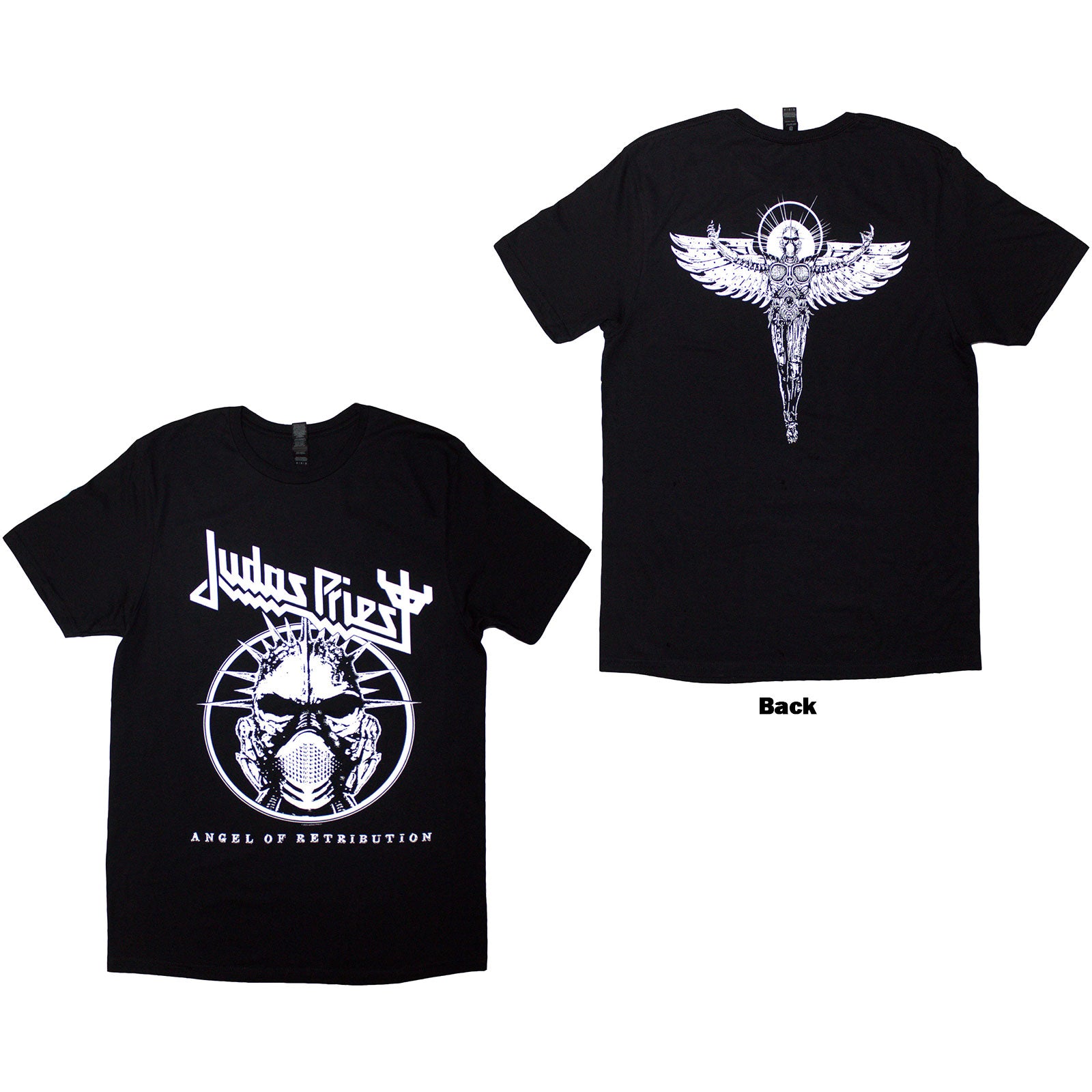 Judas Priest: Angel Of Retribution Headshot T-Shirt (Back Print)