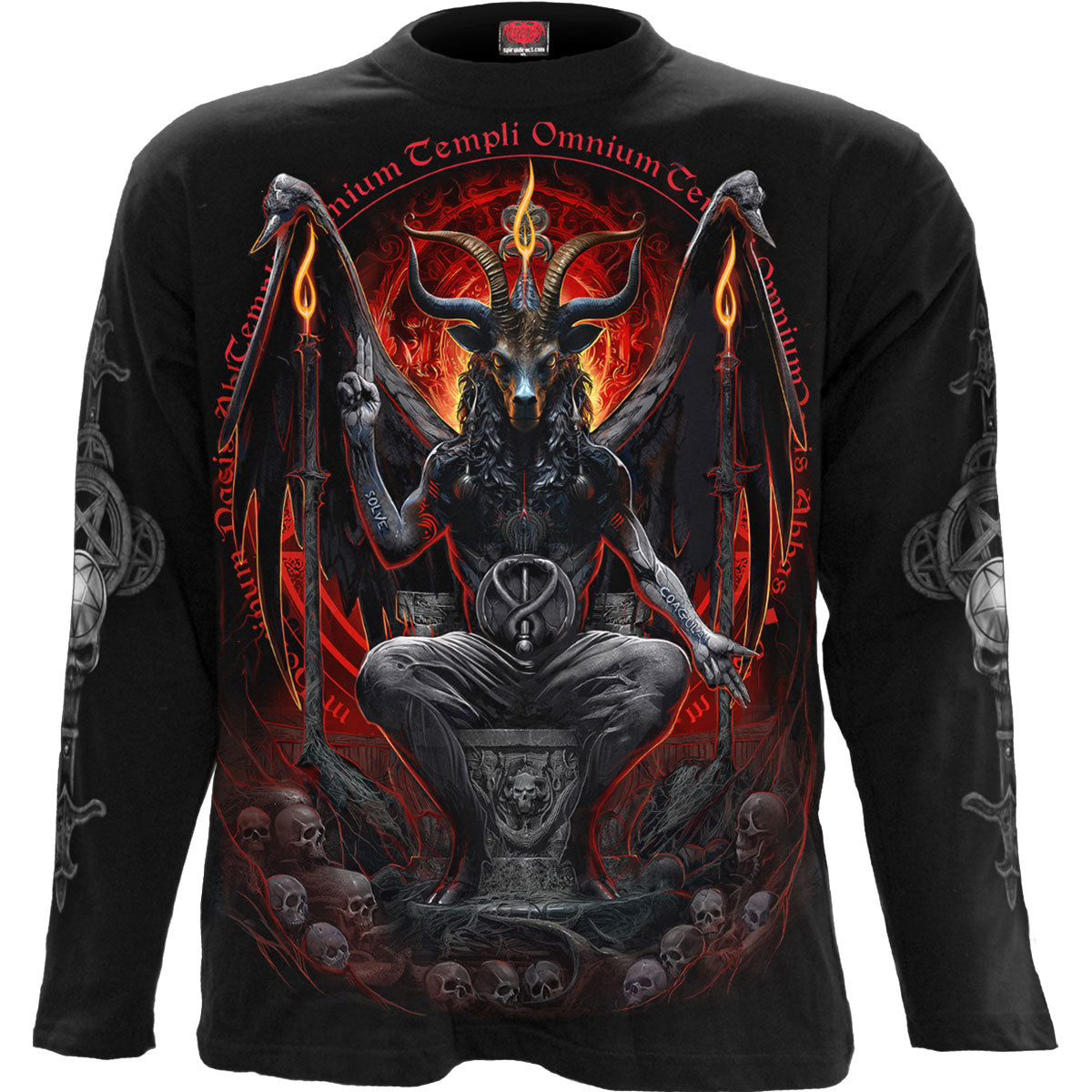 Spiral: Baphomet (Back & Sleeve Print) Long Sleeve – officielt merchandise