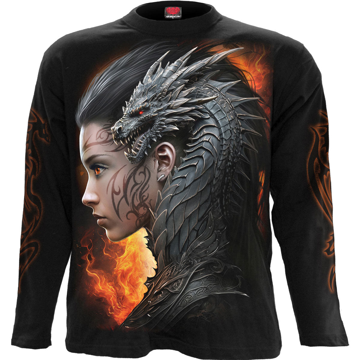 Spiral: Draco Queen (Back & Sleeve Print) Long Sleeve – officielt merchandise