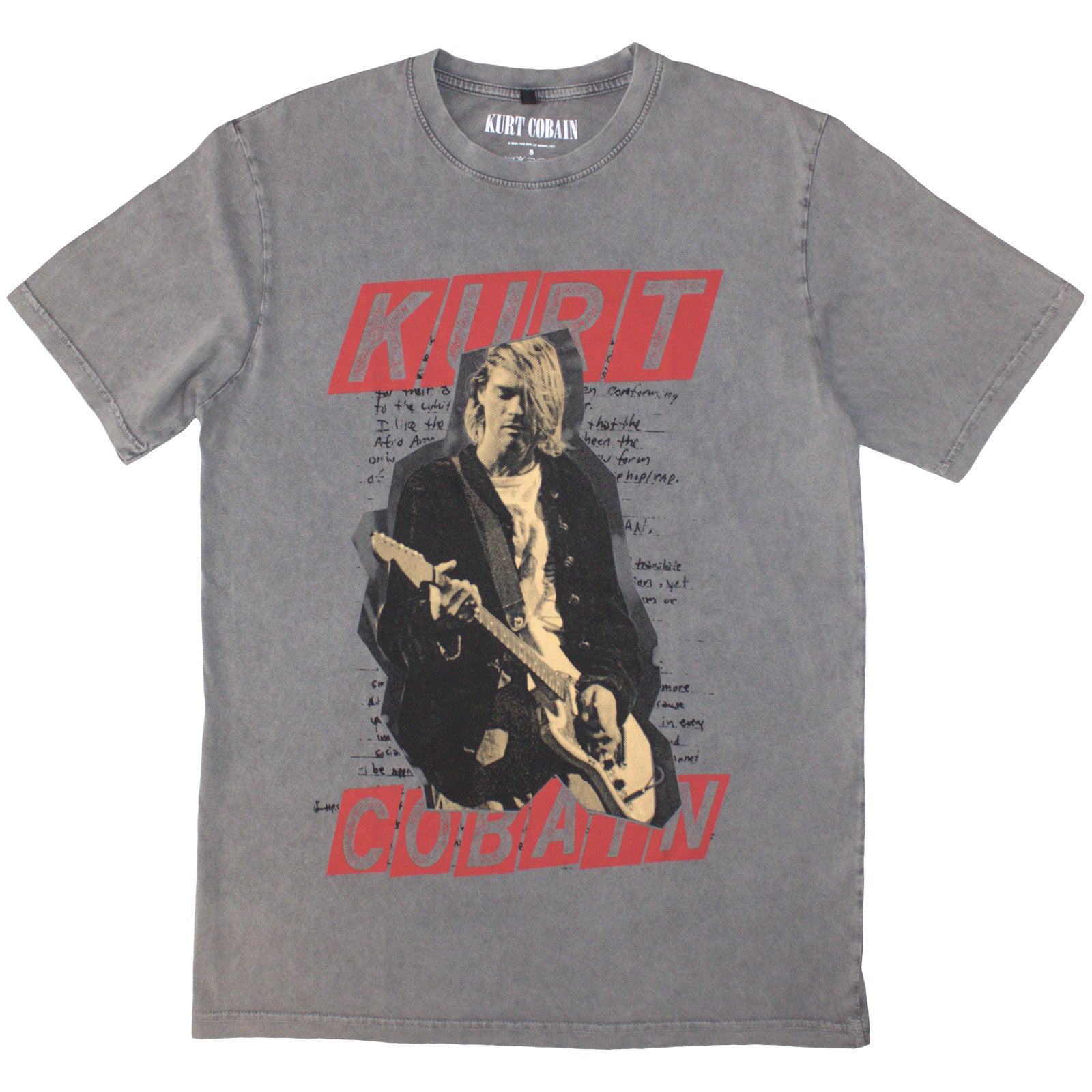 Kurt Cobain: Collage Stone Wash T-Shirt (Wash)