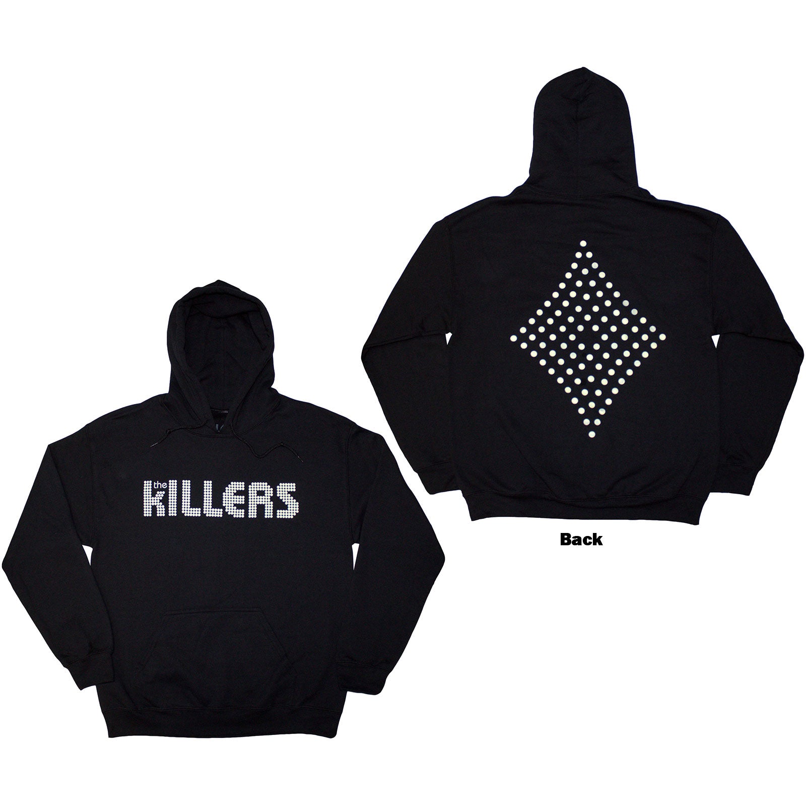 The Killers: Tour '24 Dots Logo Diamond Pullover Hoodie (Back Print)