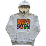 KISS: Logo - Faces & Icons Hoodie – officielt merchandise