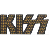 KISS: Gold Studded Logo Patch – officielt merchandise