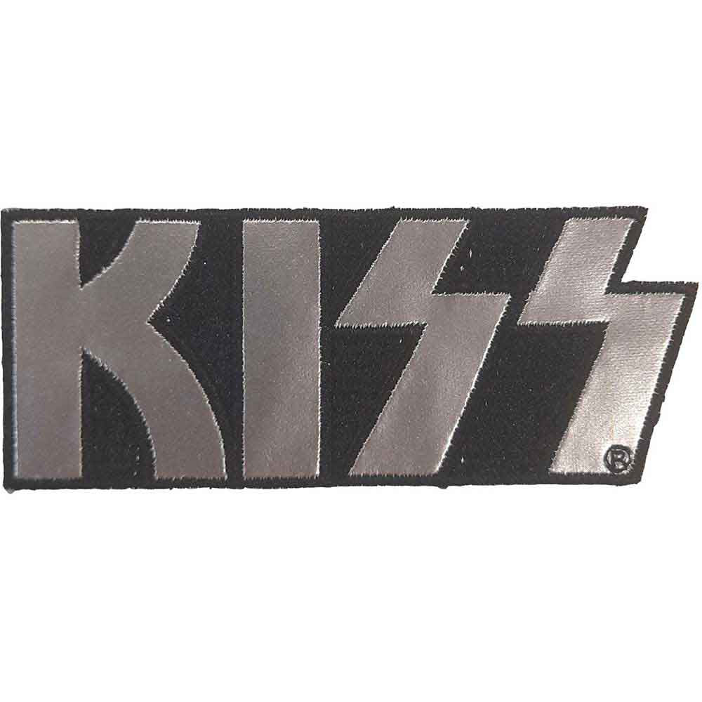 KISS: Chrome Logo Patch – officielt merchandise