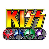 KISS: Logo & Icons Pin badge – officielt merchandise