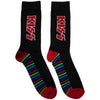 KISS: Red Logo & Stripes Ankle Socks