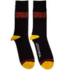 KISS: Red Logo Single Stripe Ankle Socks