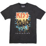 KISS: Destroyer 3D Logo Stone Wash T-Shirt (Stone Wash)