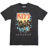 KISS: Destroyer 3D Logo Stone Wash T-Shirt (Wash)