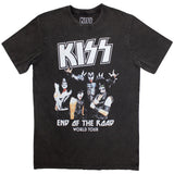 KISS: End Of The Road World Tour Stone Wash T-Shirt (Wash)