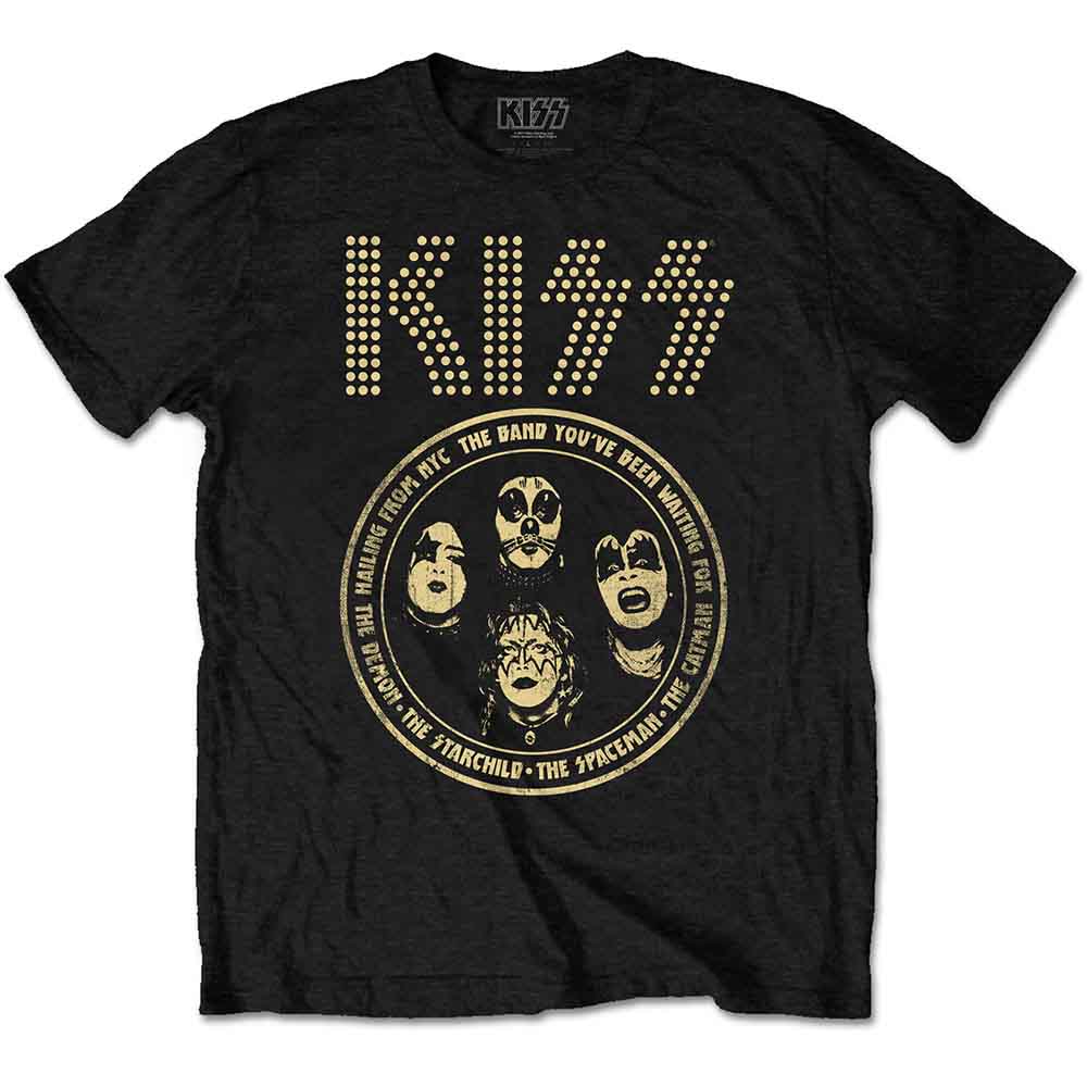 KISS: Band Circle T-shirt – officielt merchandise