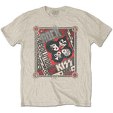 KISS: Rock Revolution (Sand) T-shirt – officielt merchandise