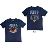 KISS: Americana (Denim Blue) T-shirt – officielt merchandise