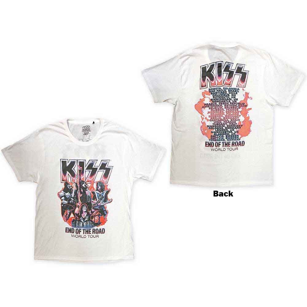 KISS: End Of The Road Band Playing T-shirt – officielt merchandise