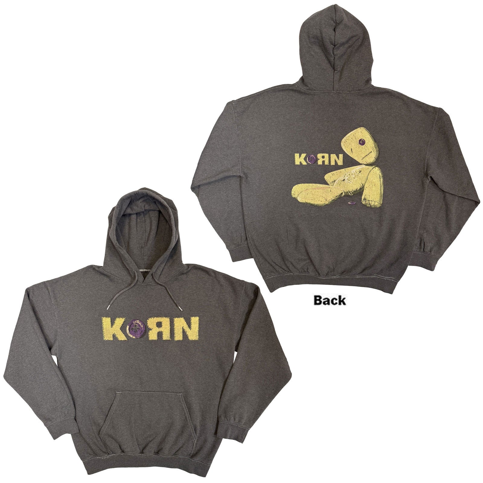 Korn: Doll Issues (Charcoal Grey) Hoodie – officielt merchandise