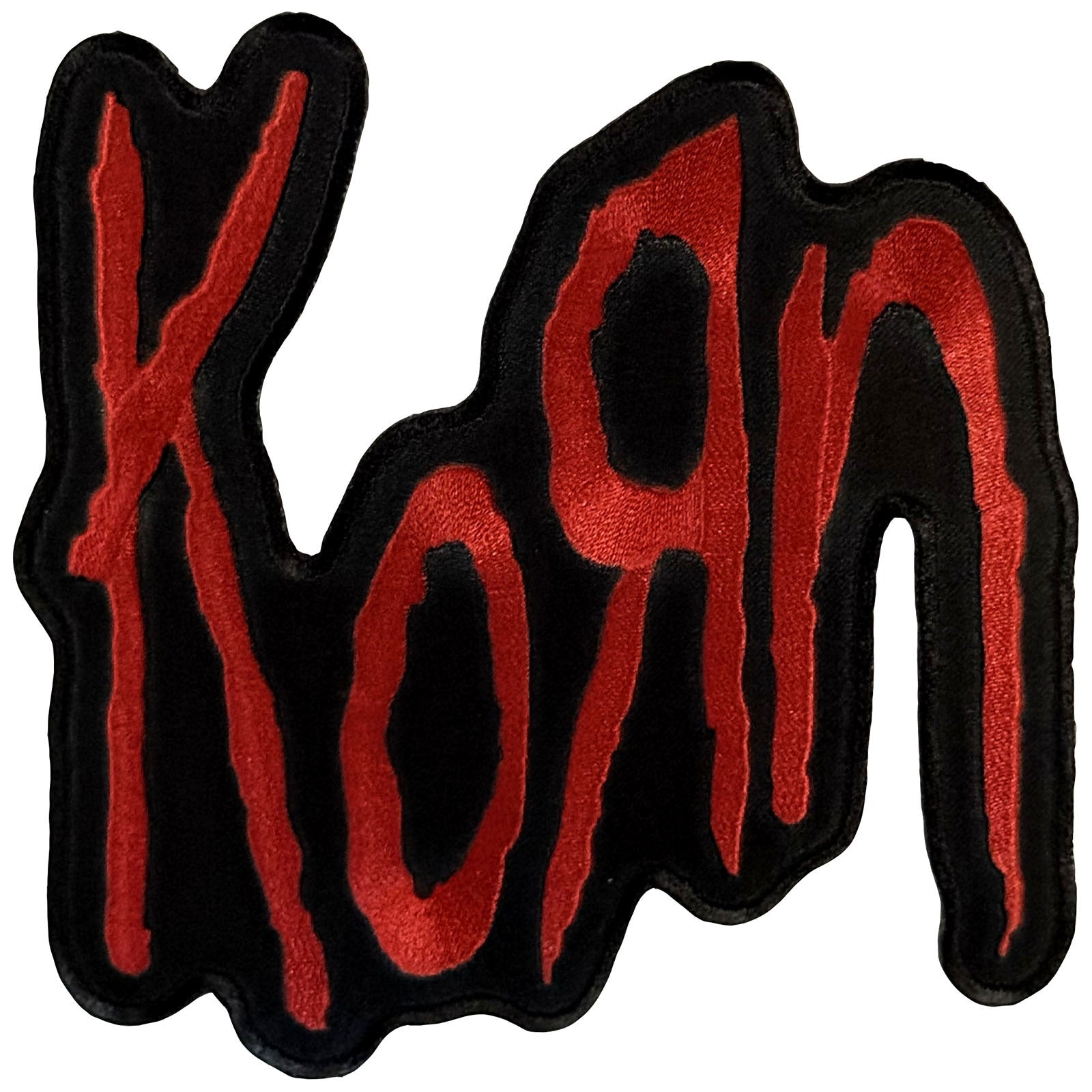 Korn: Red Logo Patch – officielt merchandise