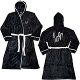 Korn: Logo (Black & White) Bathrobe – officielt merchandise
