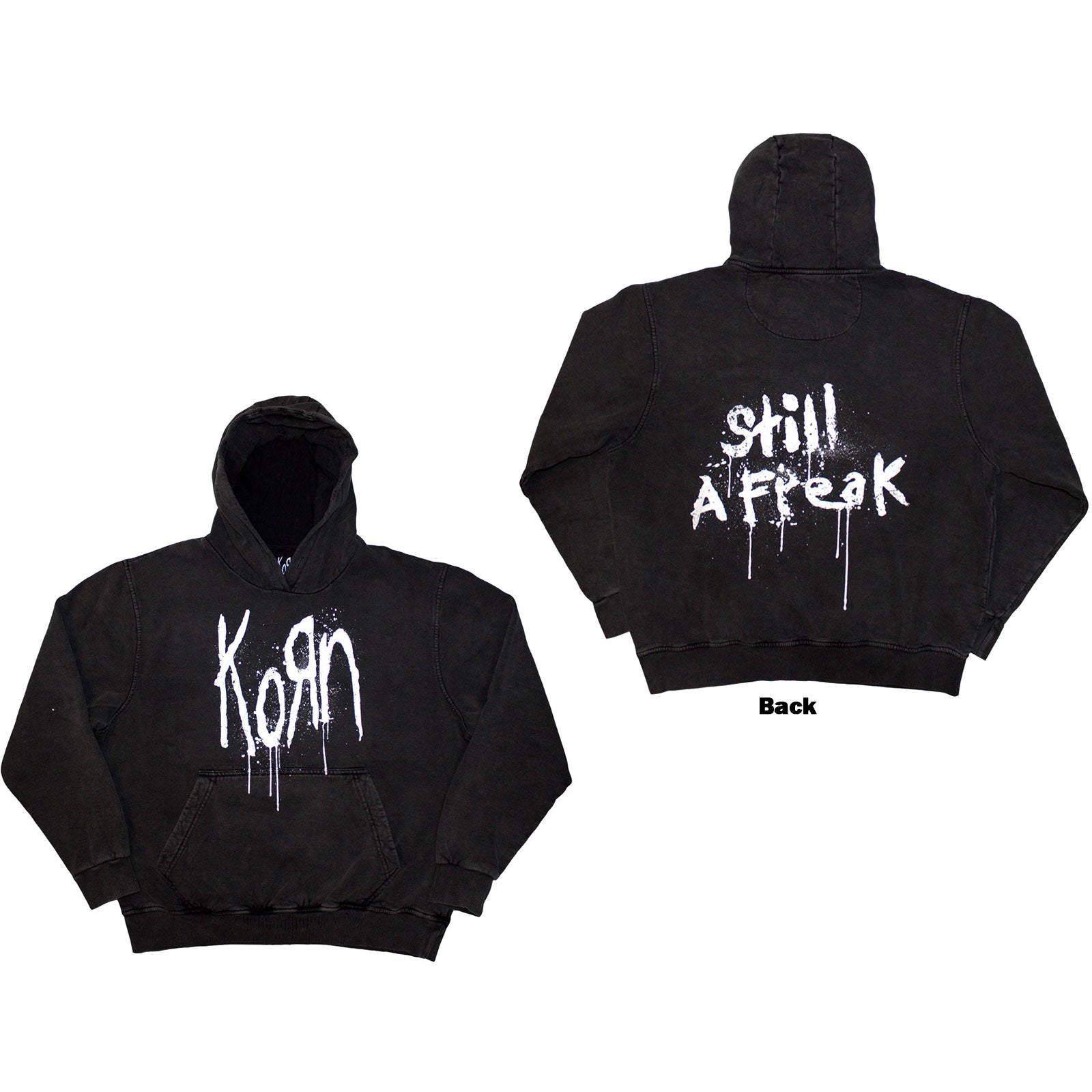 Korn: Still A Freak Stone Wash Pullover Hoodie (Back Print)
