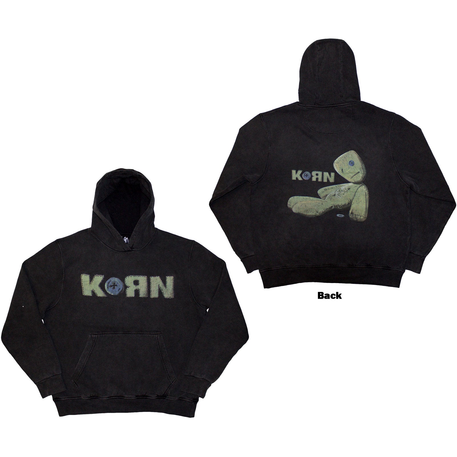 Korn: Doll Issues Stone Wash Pullover Hoodie (Back Print)