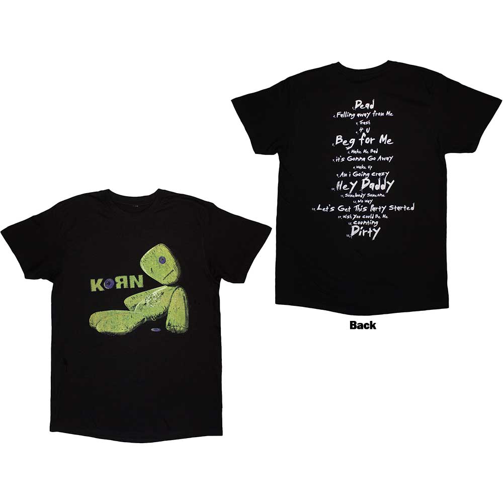 Korn: Issues Tracklist T-Shirt (Back Print)