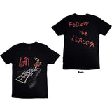 Korn: Follow The Leader Hopscotch T-Shirt (Back Print)