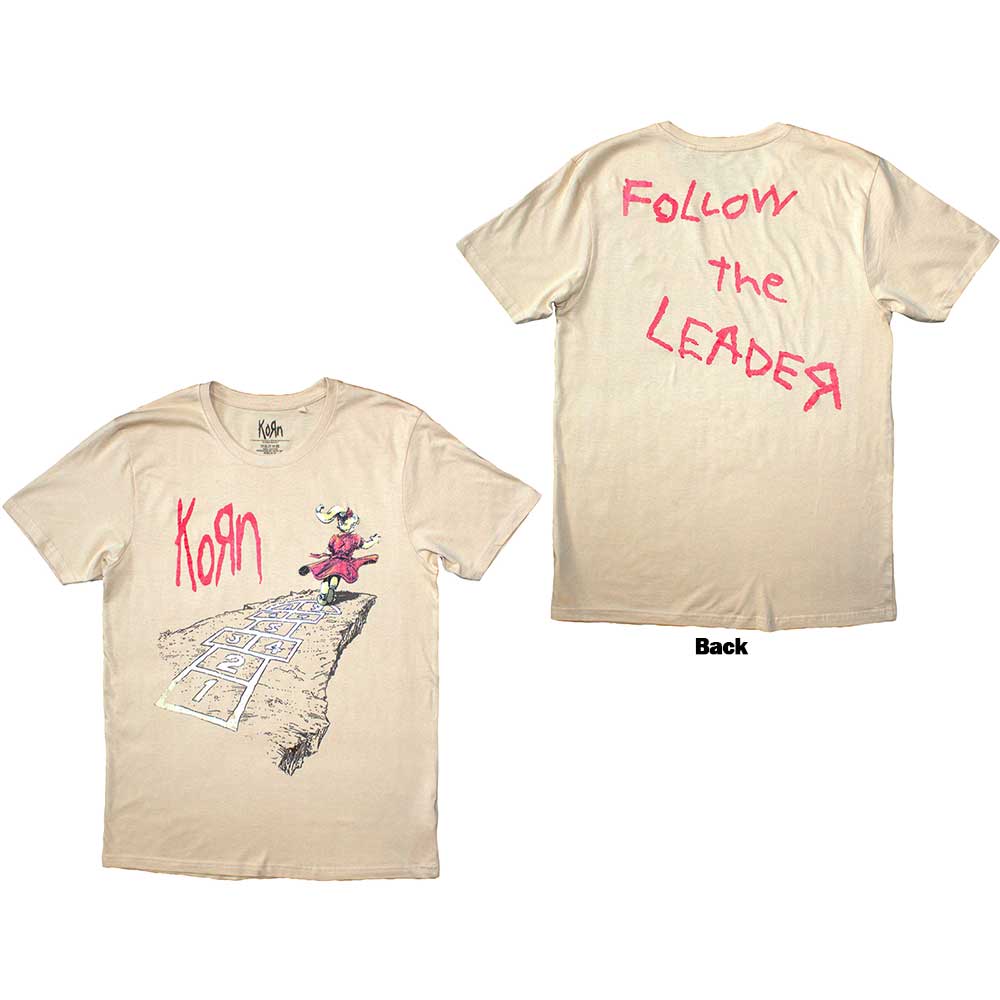 Korn: Follow The Leader Hopscotch T-Shirt (Back Print)