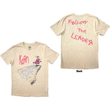 Korn: Follow The Leader Hopscotch T-Shirt (Back Print)
