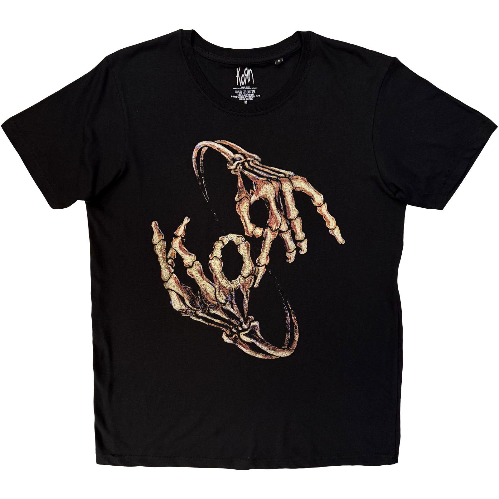 Korn: Skeleton Hands T-shirt – officielt merchandise
