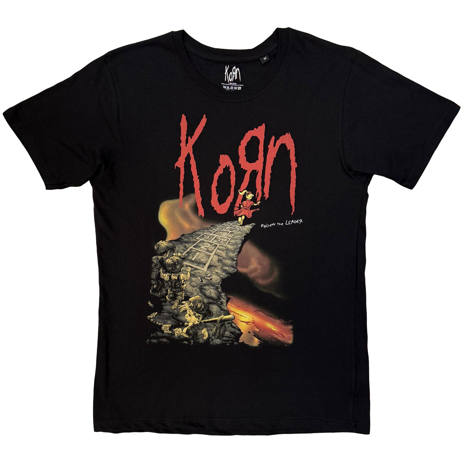 Korn: Follow The Leader Cliff T-shirt – officielt merchandise