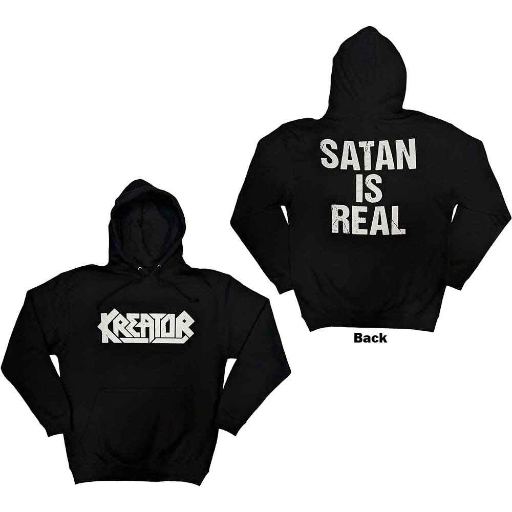 Kreator: Satan Is Real Pullover Hoodie (Back Print)