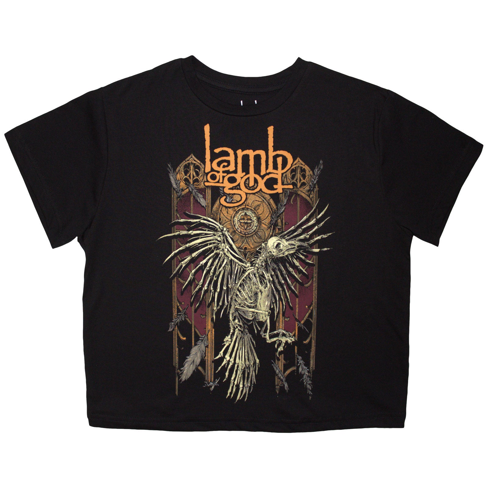 Lamb Of God: Crow Crop Top (Kvinder)