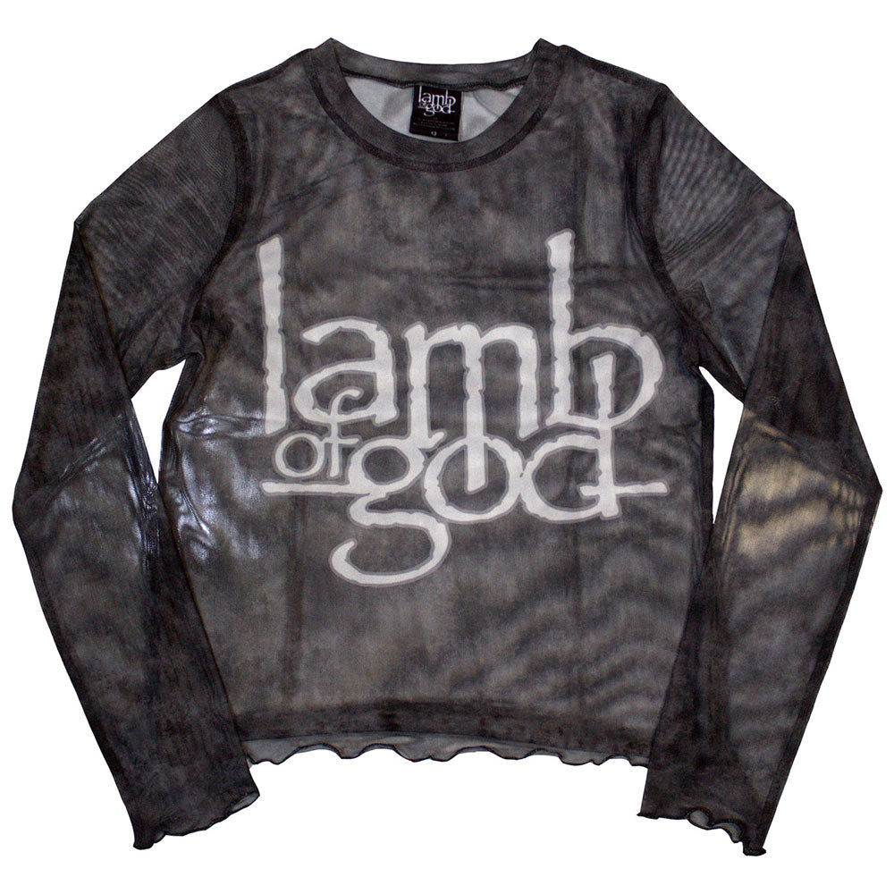 Lamb Of God: Logo Crop Top (Kvinder) (Mesh)