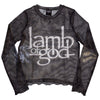 Lamb Of God: Logo Crop Top (Kvinder) (Mesh)