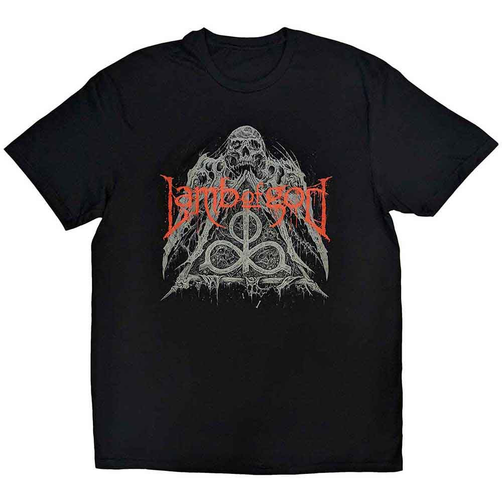 Lamb Of God: Skull Pyramid T-shirt – officielt merchandise